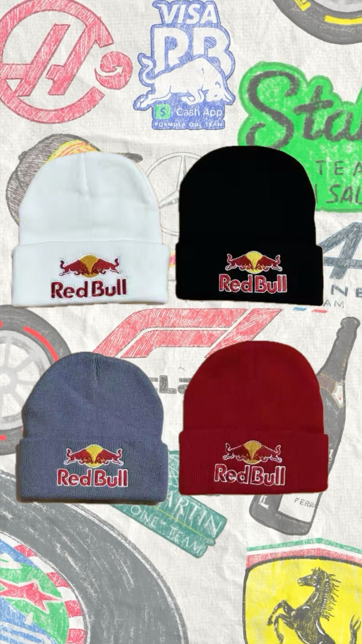 Red Bull beanie