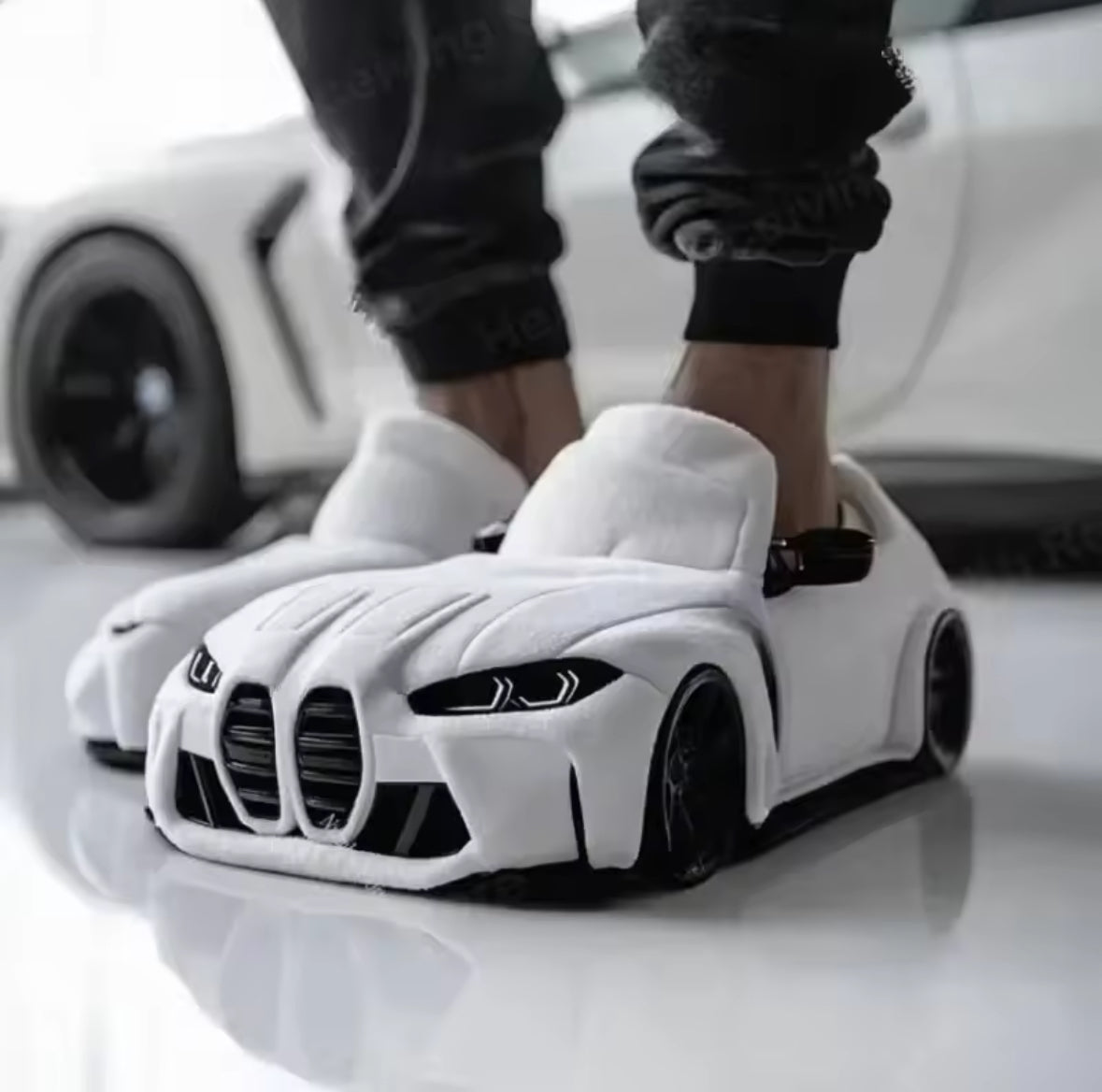 Plush slippers